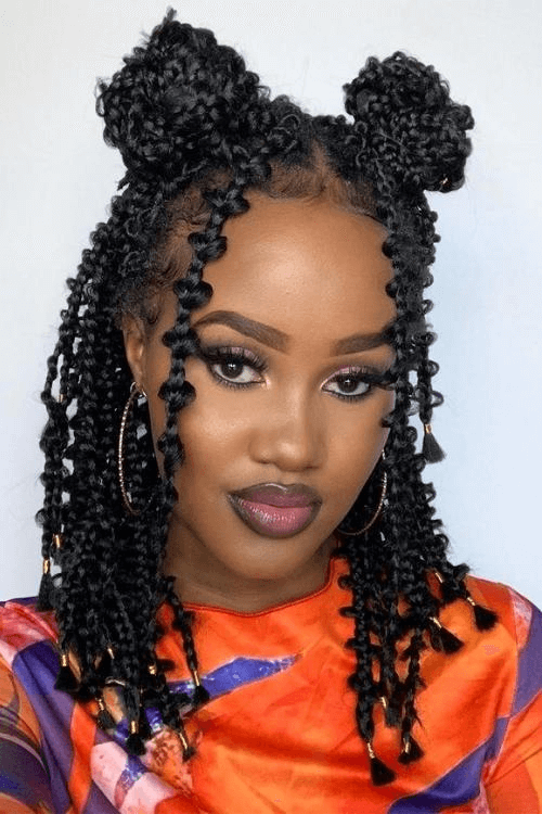 Butterfly Box Braids Textured Boho Style - Image 1