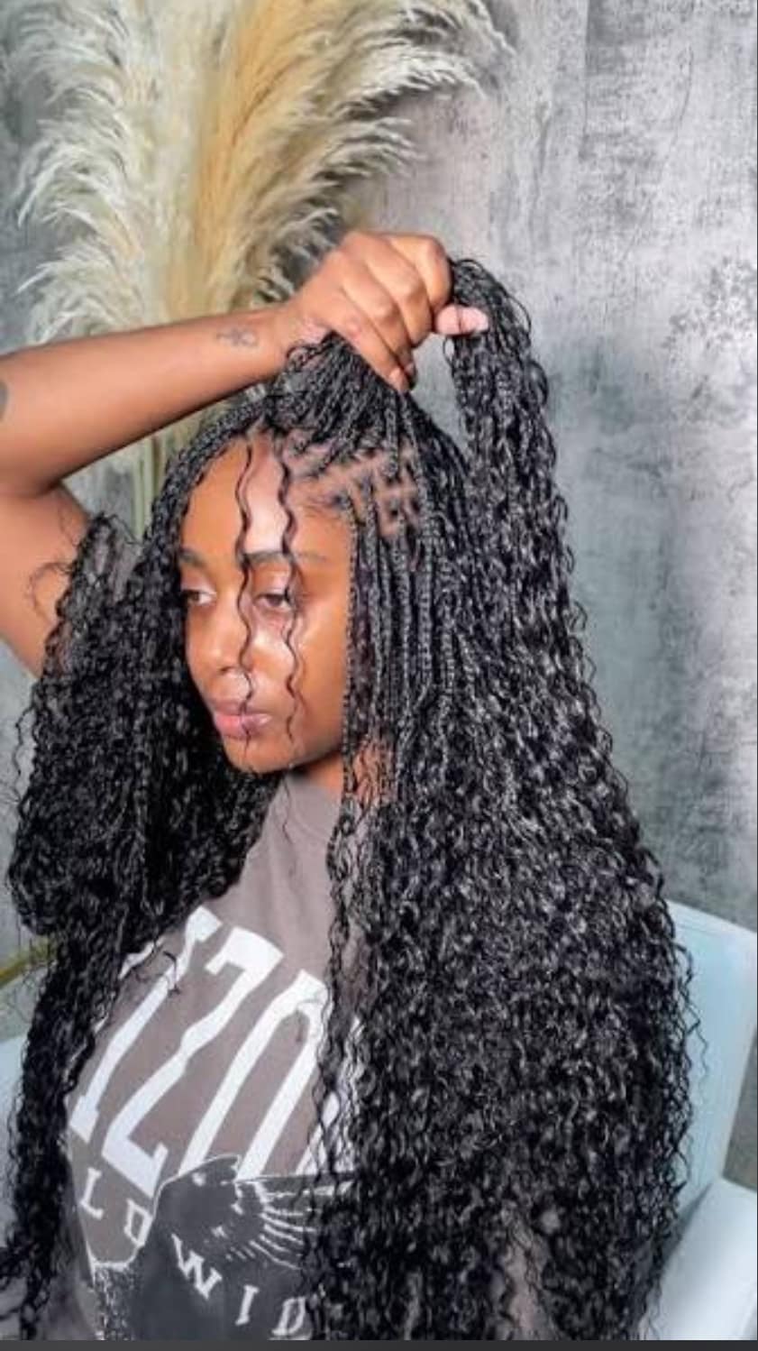 Waterfall Boho Knotless Braids - Image 1