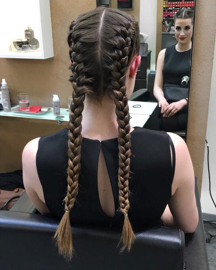 Boxer Braids Two Dutch Braids - Image 1